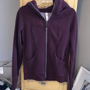 L u l u l e m o n  Maroon scuba hoodie